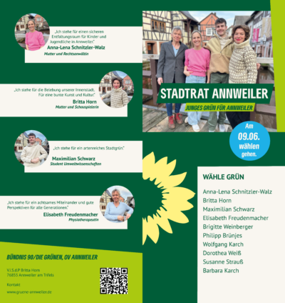 Falzflyer Grüne Stadtrat Annweiler